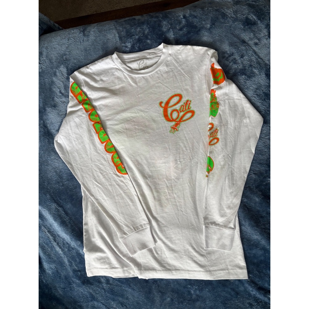 Cali brand Croptober white Mens Long Sleeve T-Shirt